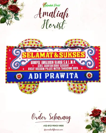 Papan Bunga Ucapan Selamat Sedan